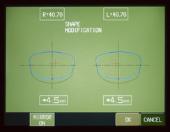 Shape modification (adjustment) software included